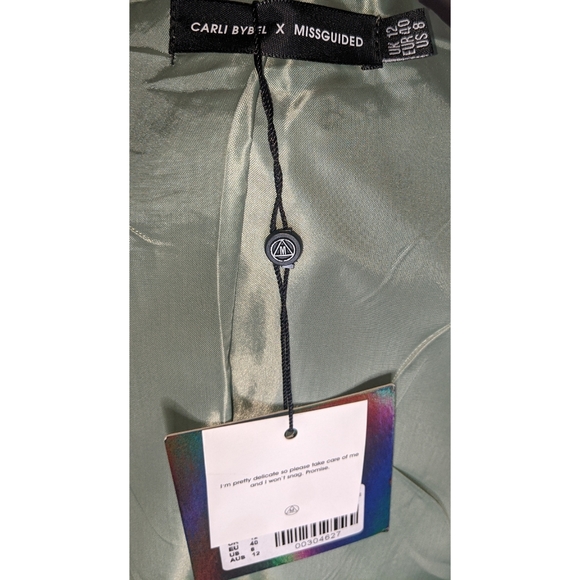 Carli Bybel x Missguided Sage Satin Jacket - Picture 6 of 6